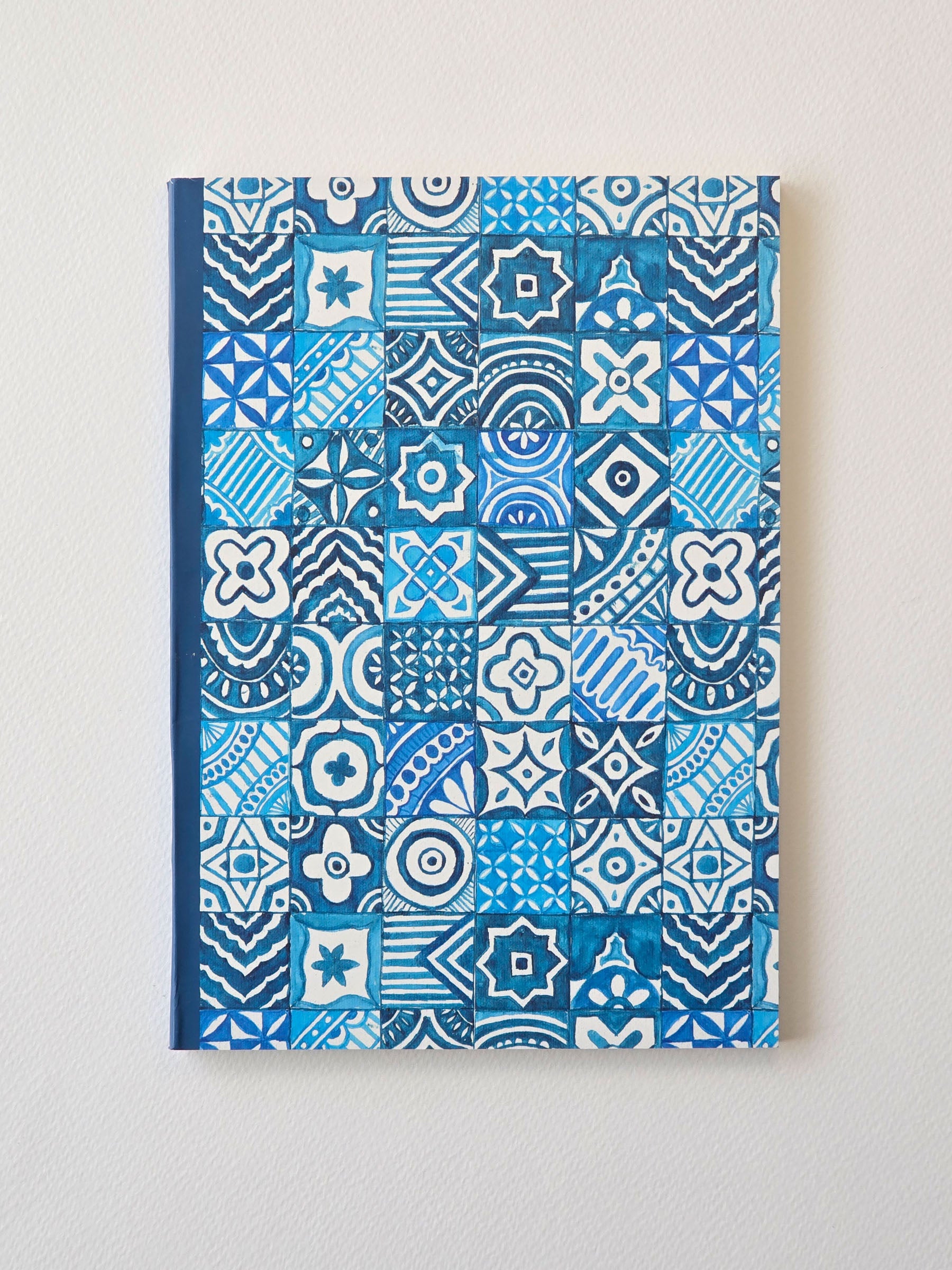 Blue Tiles | Softcover Notebook