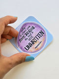 Unwritten | Laptop sticker