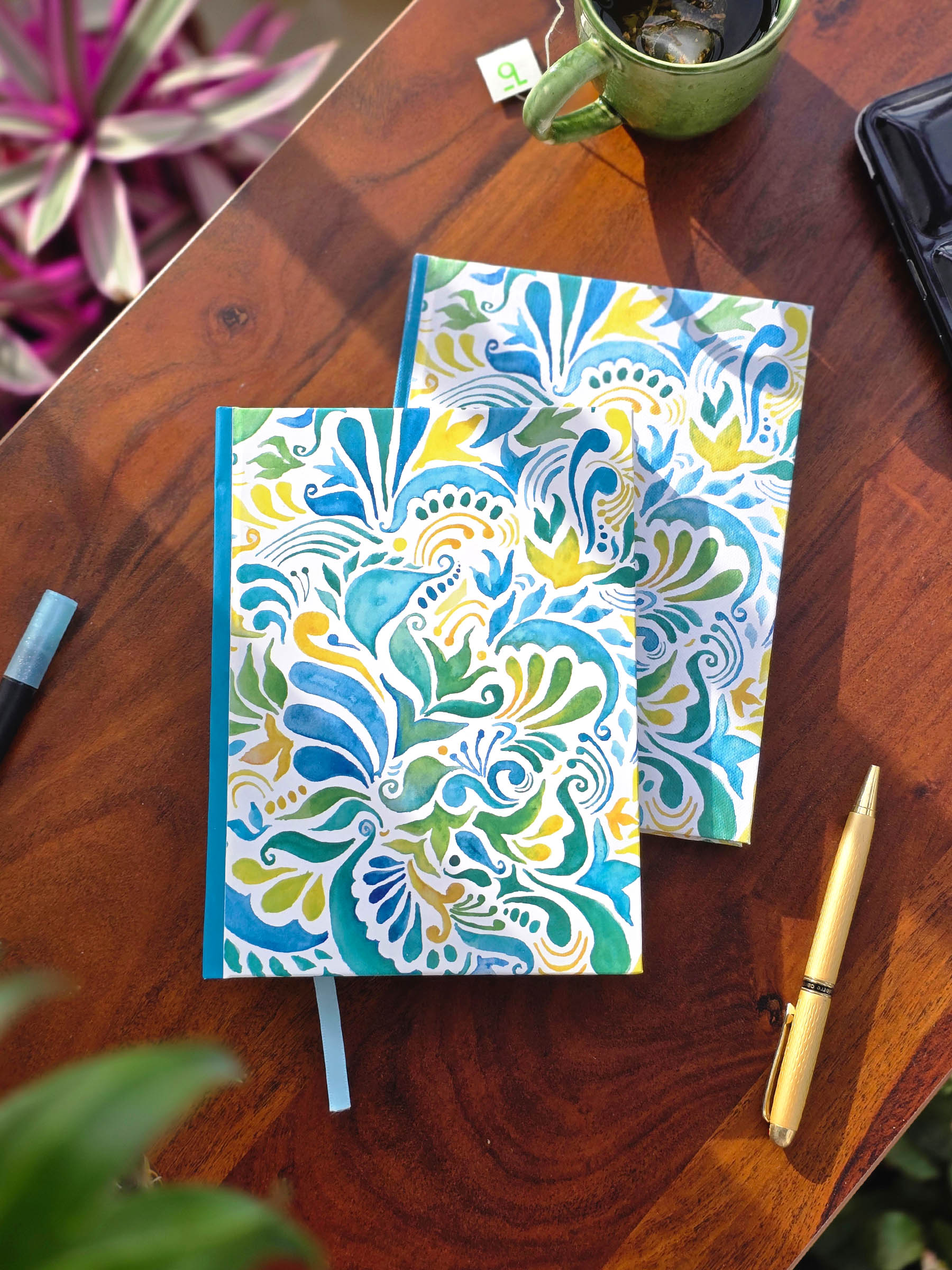 Watercolor Spread | Ruled Journal