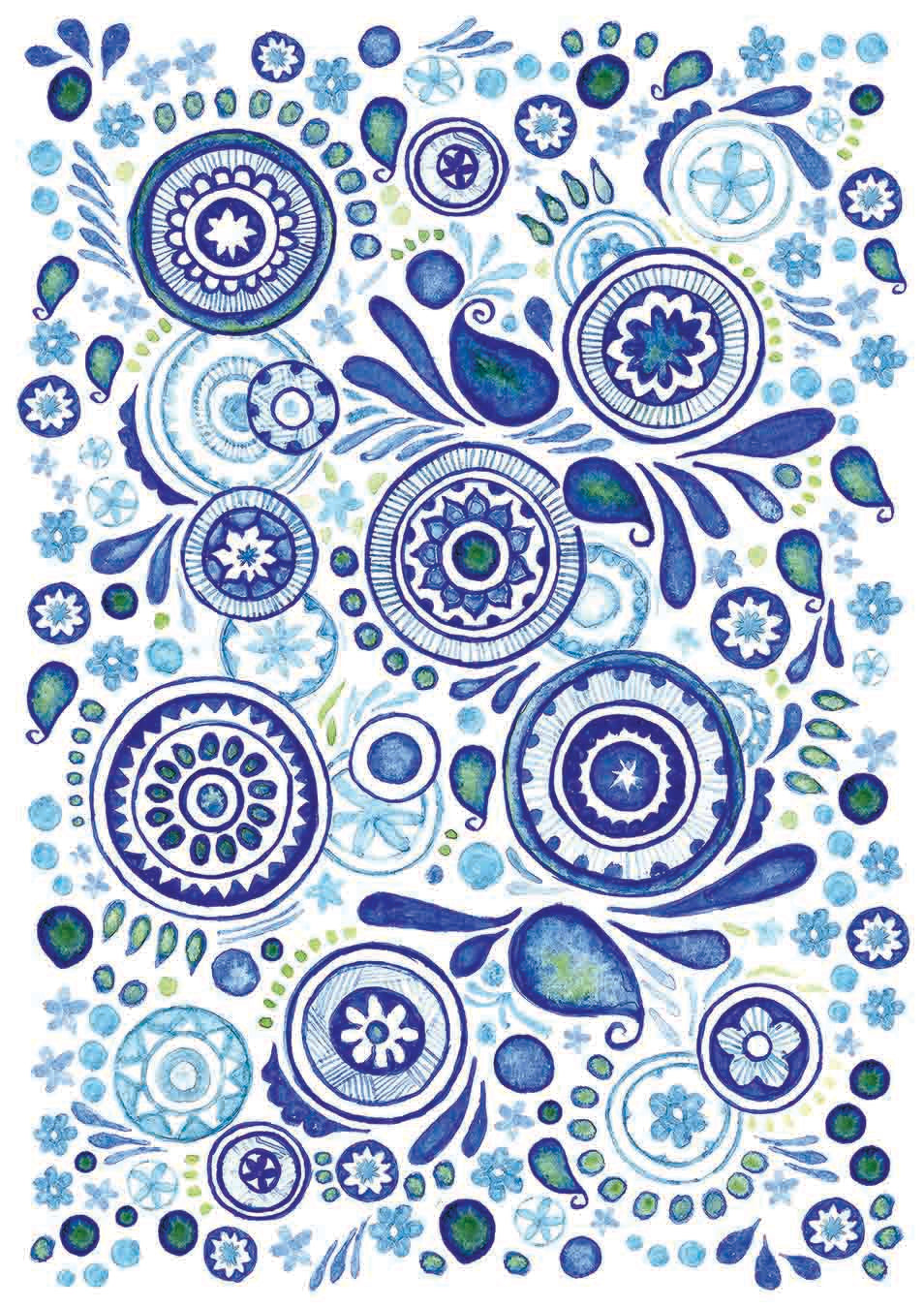 Blue Mandala | Art Print