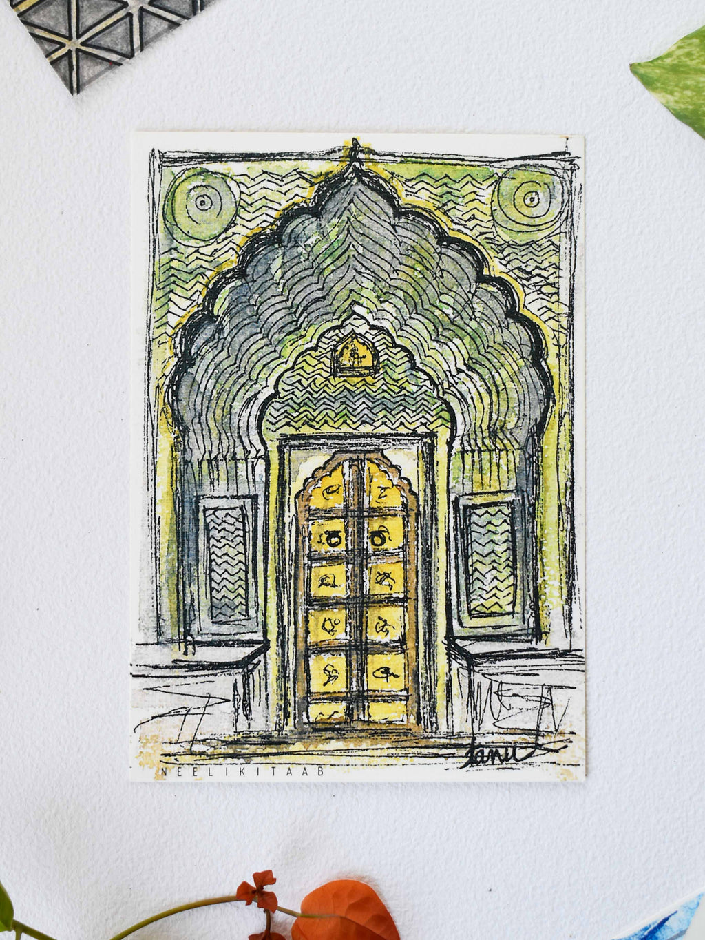 Green gate | Postcards from Jaipur
