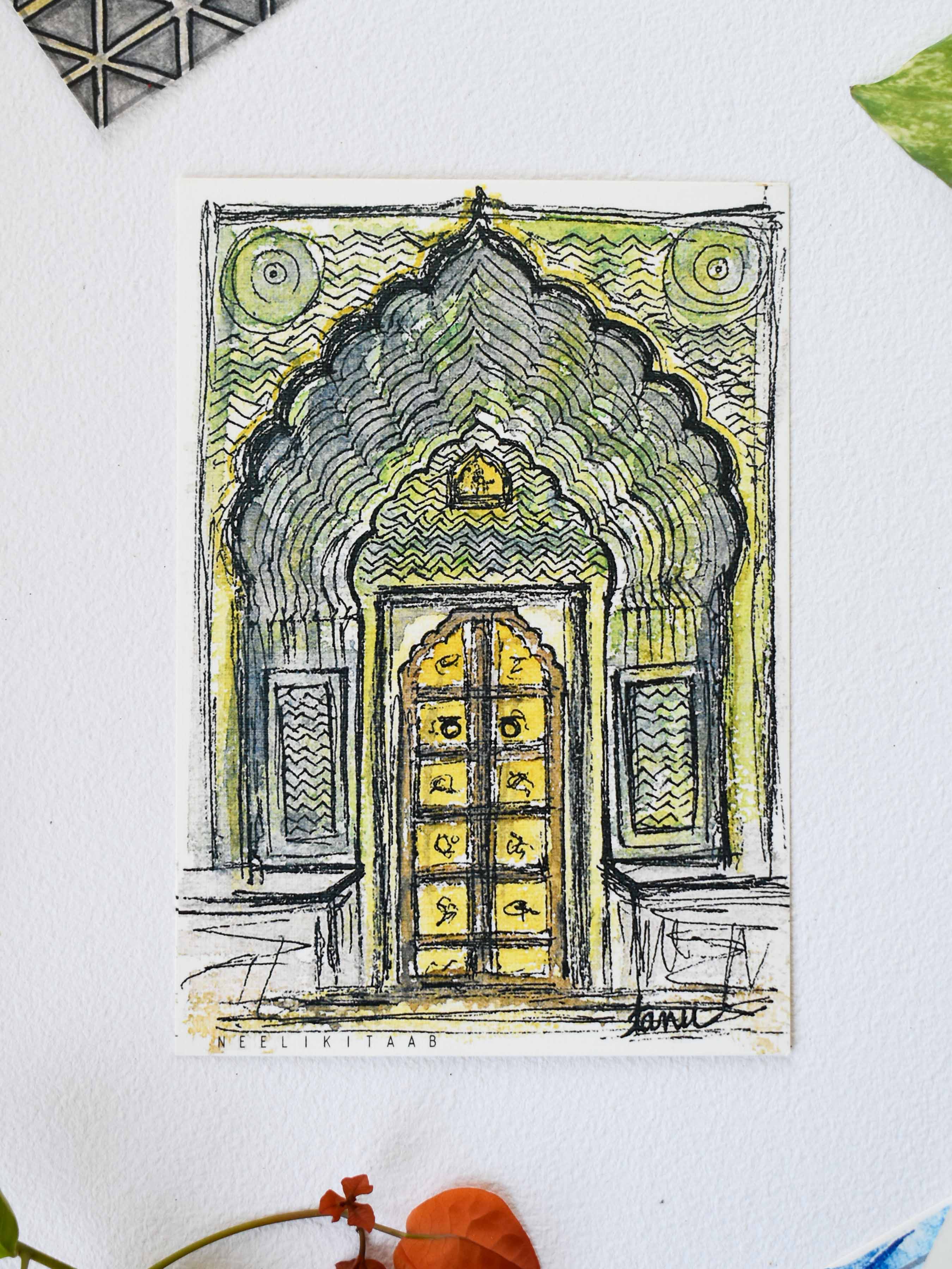 Green gate | Postcards from Jaipur