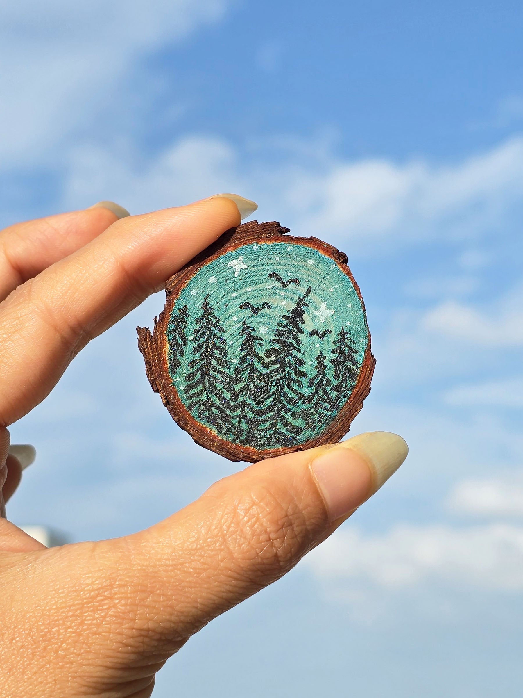 Pine forest | Fridge Magnet
