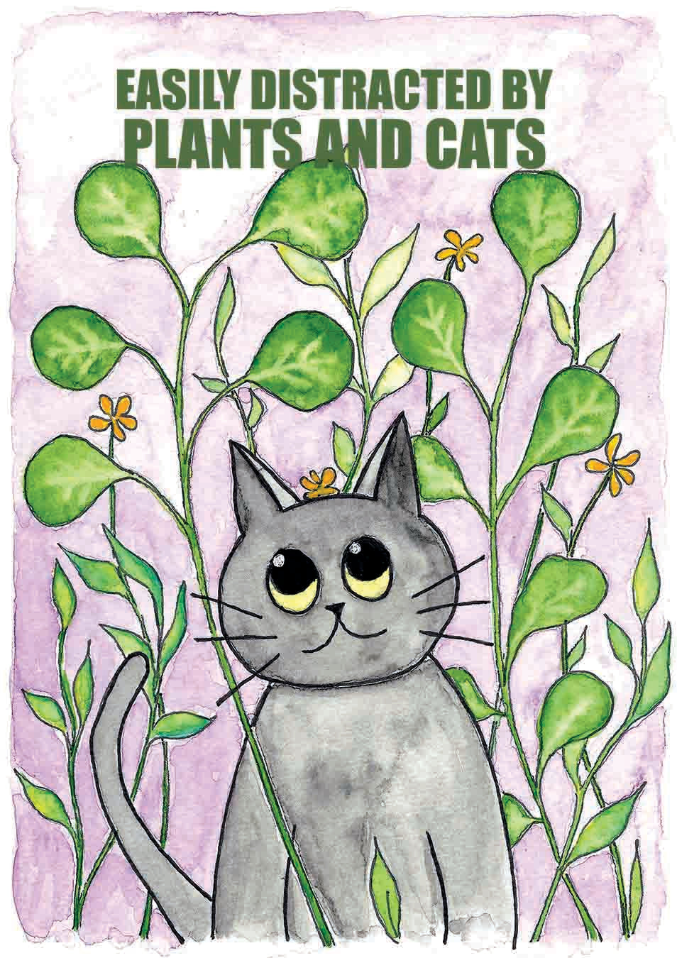 Plants and Cats | Art Print