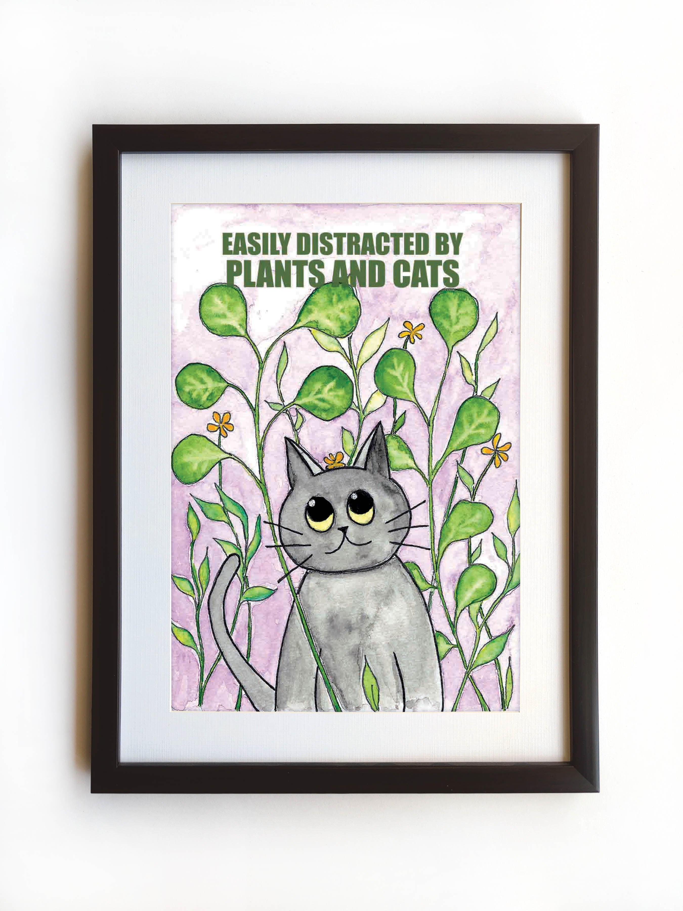Plants and Cats | Art Print