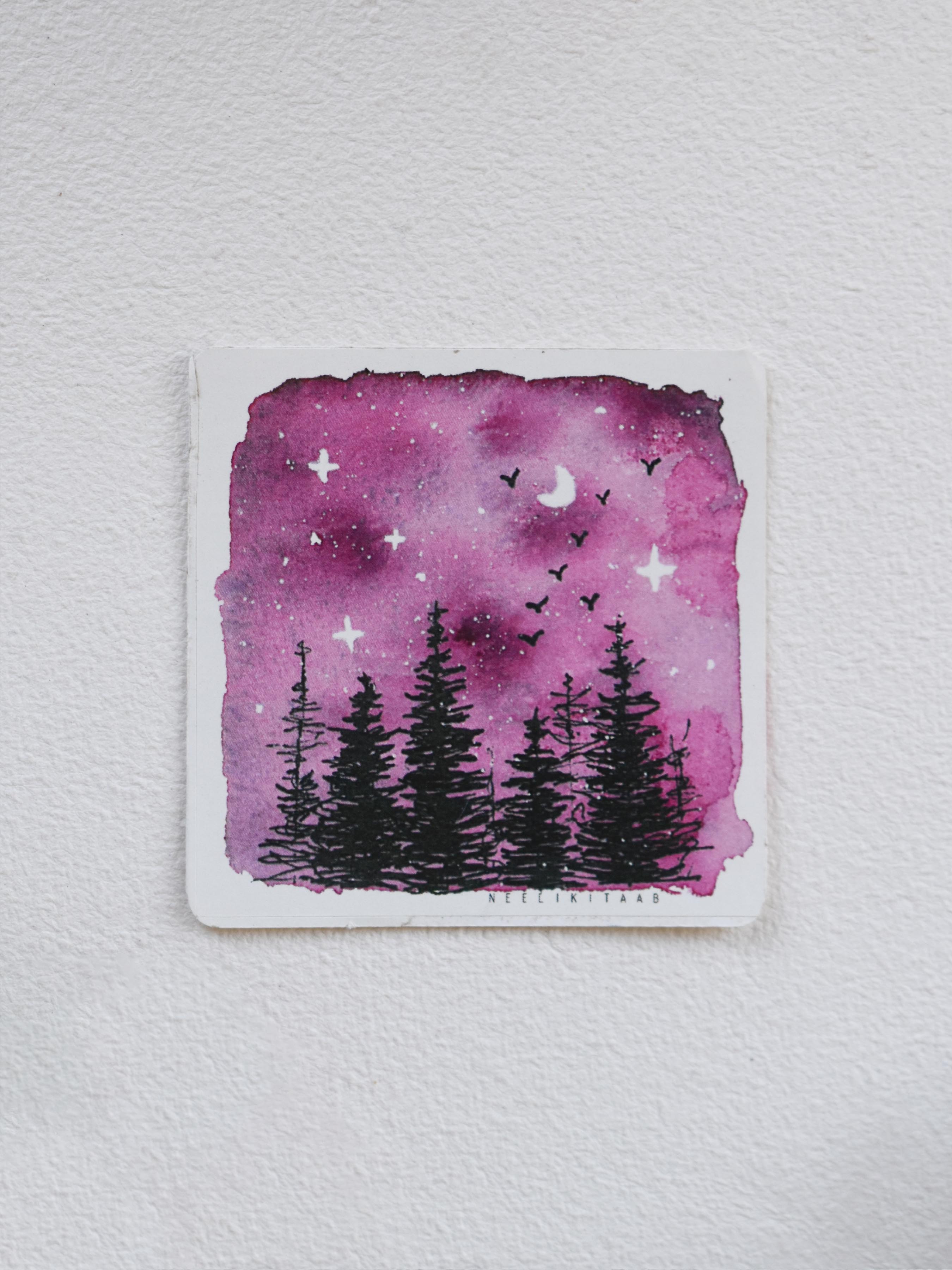 Violet night | Sticker