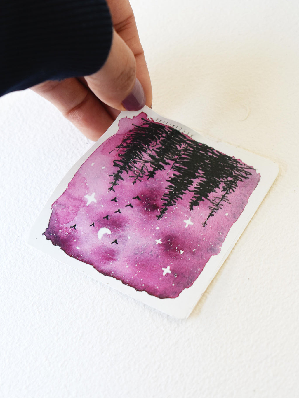 Violet night | Sticker