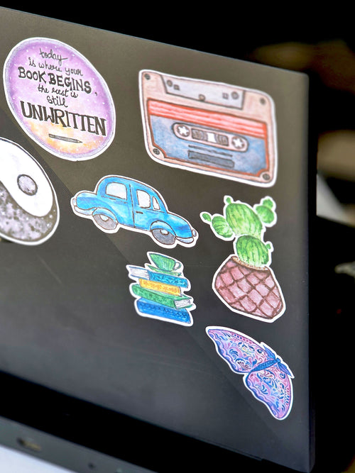 Booked | Laptop sticker